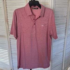 Travis Mathew Burgundy Polo Shirt NWOT